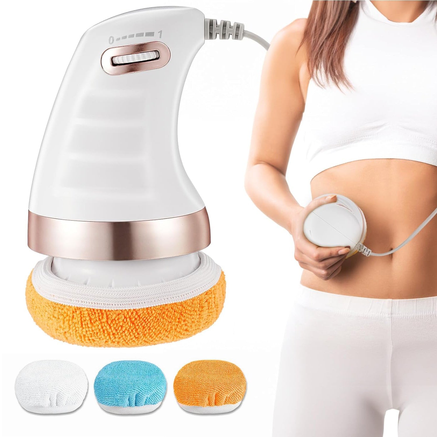 7293 Body Massager Shaping Machine | Body Sculpting Massager with 3 Washable Pads |Adjustable Speeds | Electric Handheld Massager for Belly, Waist, Legs, Arms, Butt (1 Pc) 7293 Body Massager Shaping Machine | Body Sculpting Massager with 3 Washable Pads |Adjustable Speeds | Electric Handheld Massager for Belly, Waist, Legs, Arms, Butt (1 Pc)